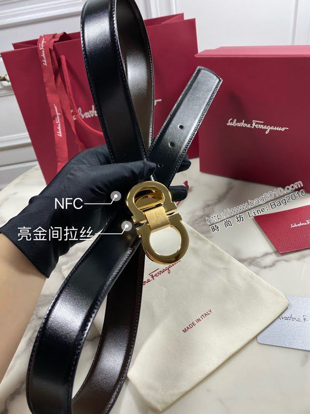 菲拉格慕男士皮帶 Ferragamo雙面可調式GANCINI腰帶  jjp1795